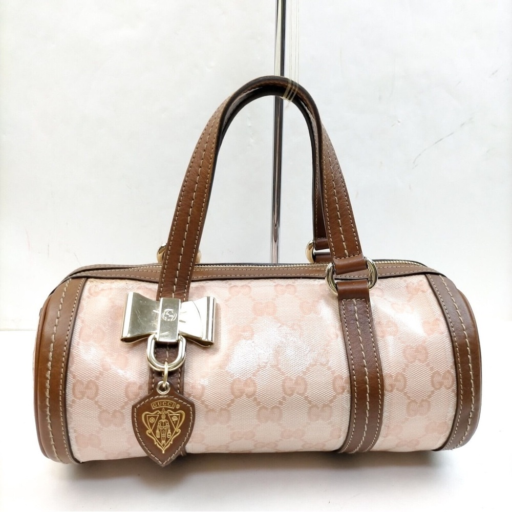 Gucci GG Pink Coated Canvas Handbag (SOLD)